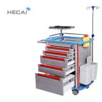 hot sale high quality emergency trolley medical cart specification