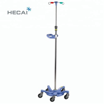 Movable hospital stainless steel I.V stand