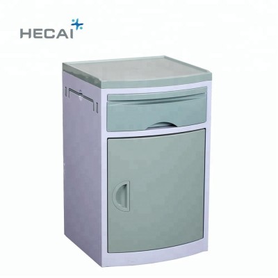 2018 hot sale abs bedside cabinet hospital bed table with drawer for patient