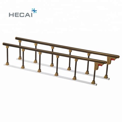 Hospital equipment manufacturer safety collapsible medical bed guard rail for sale