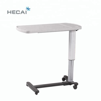 hospital bedside table overbed table with wheels