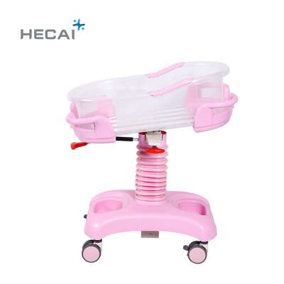 High Quality And Low Price Hospital Pink Plastic Baby Swing Bassinet