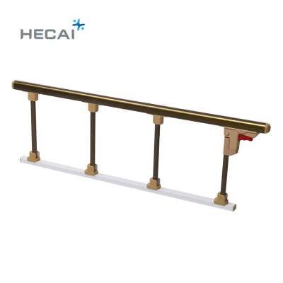 Aluminium collapsible guard bed side rail for hospital bed